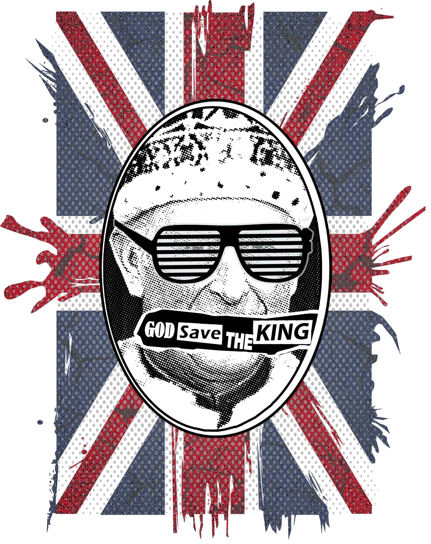 Urban Attitude Kings Coronation 2023 God Save The King 01 Men's T-shirt