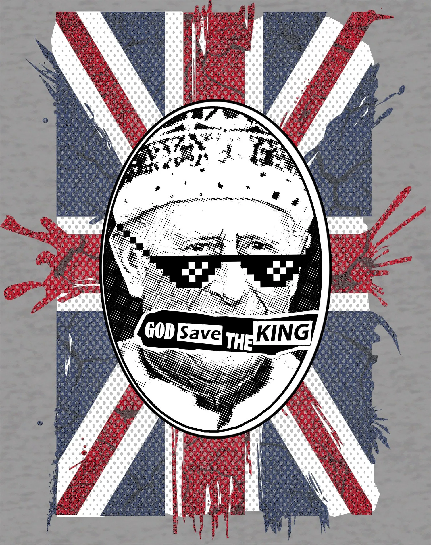 Urban Attitude Kings Coronation 2023 God Save The King 02 Men's T-shirt