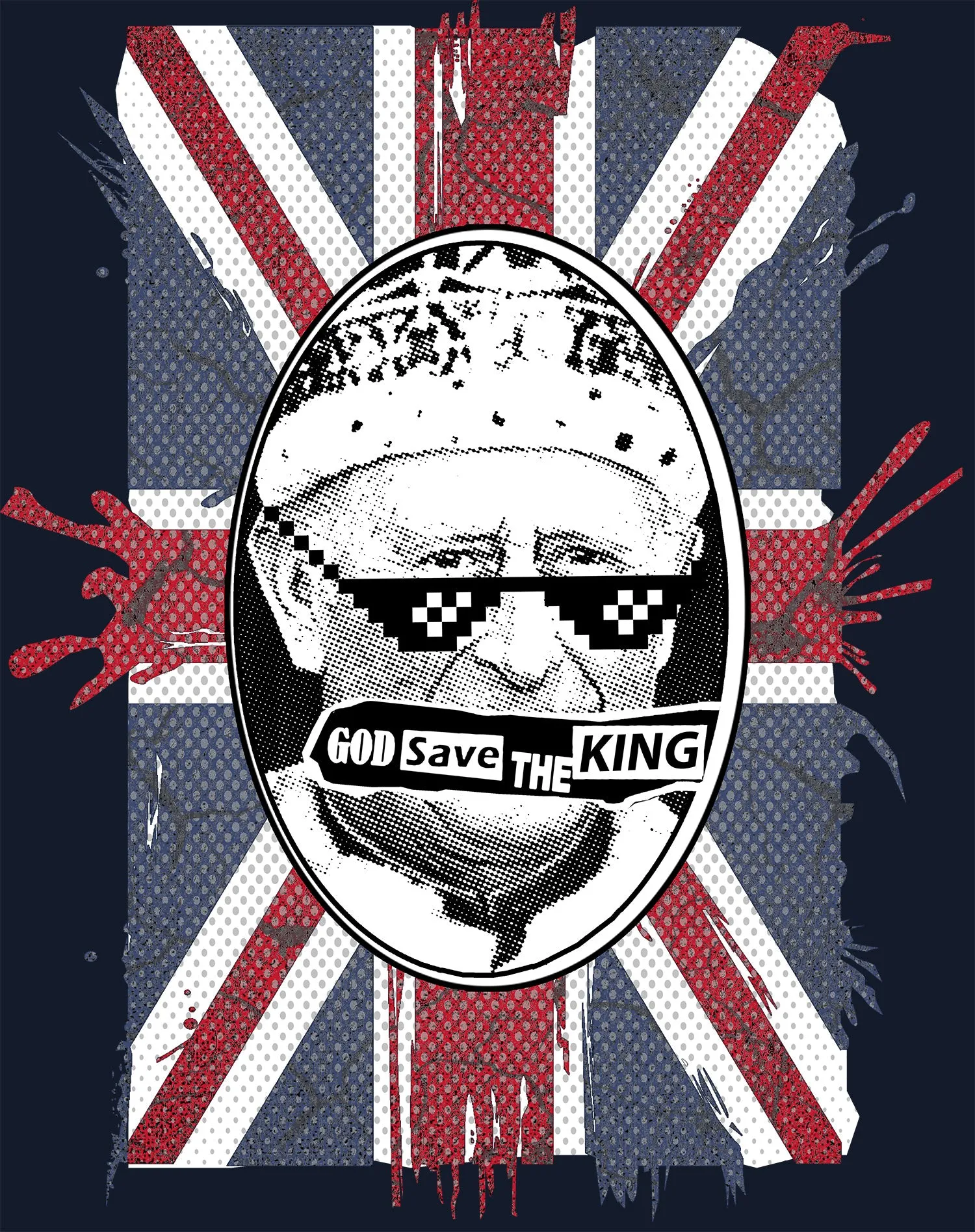 Urban Attitude Kings Coronation 2023 God Save The King 02 Men's T-shirt
