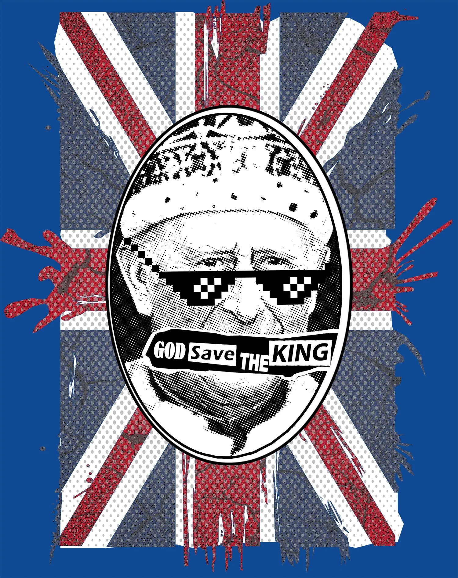 Urban Attitude Kings Coronation 2023 God Save The King 02 Men's T-shirt