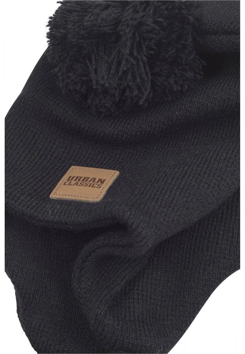 Urban Classics Pompom Knit Beanie Black
