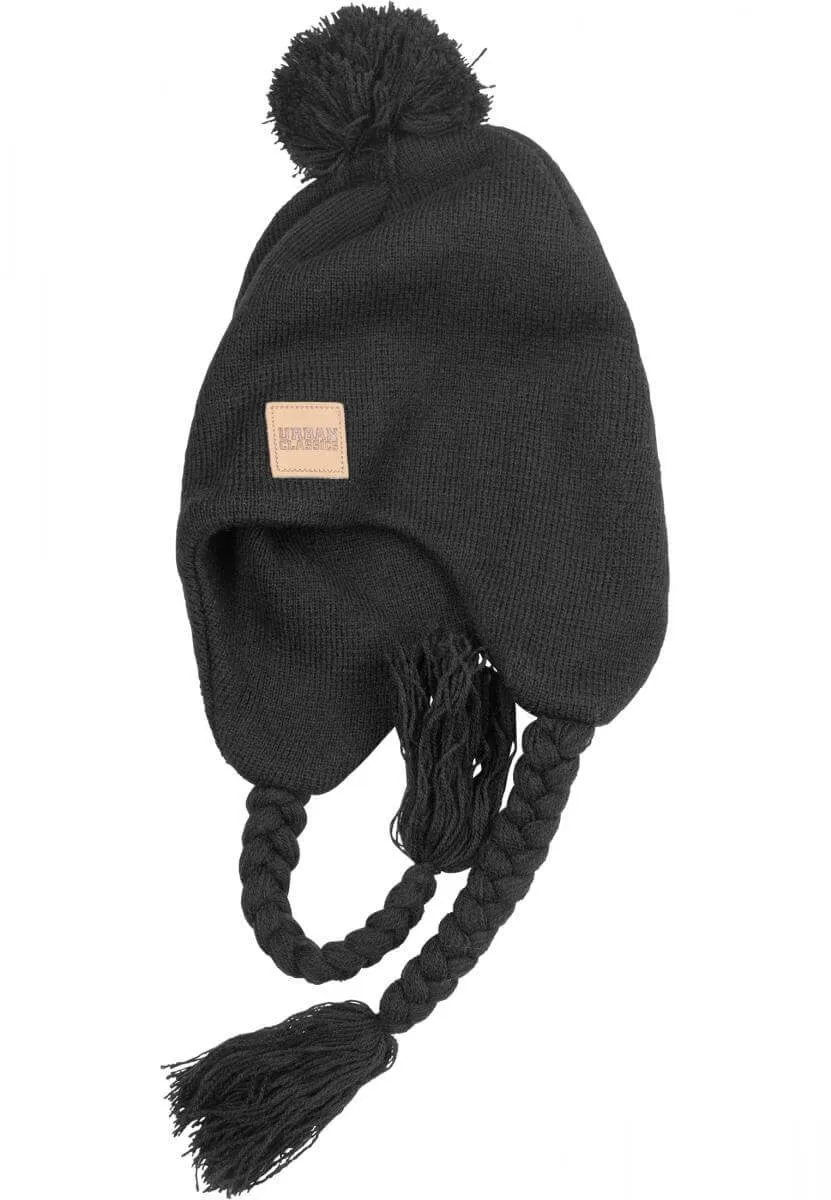 Urban Classics Pompom Knit Beanie Black