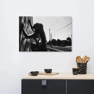 Urban Muse – Gritty Graffiti Canvas Print