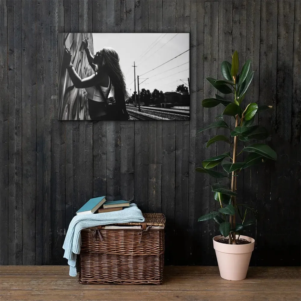 Urban Muse – Gritty Graffiti Canvas Print