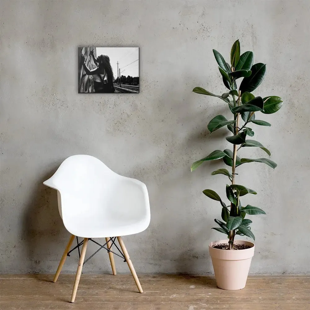 Urban Muse – Gritty Graffiti Canvas Print