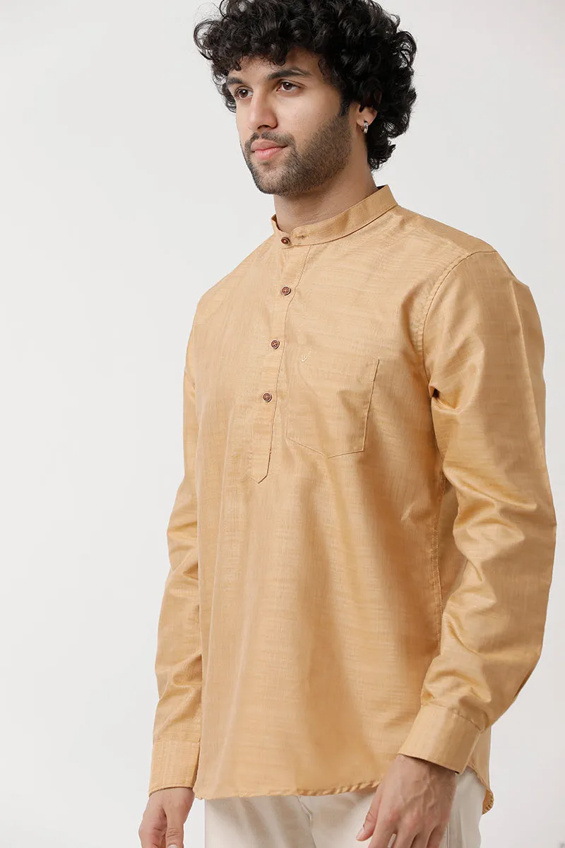 Urban - Sandal Short Kurta for Men | Uathayam