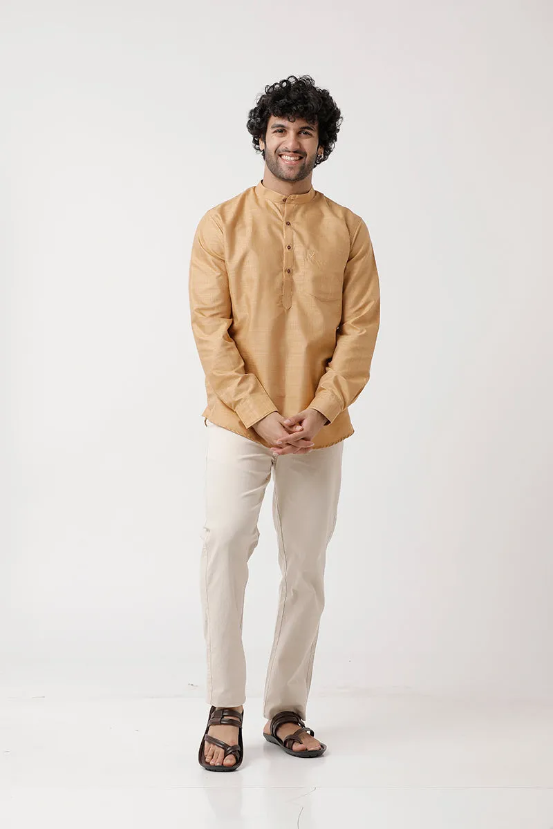 Urban - Sandal Short Kurta for Men | Uathayam
