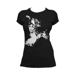 US Brand X Future Retro Dragon Game Official Women's T-shirt (Black)