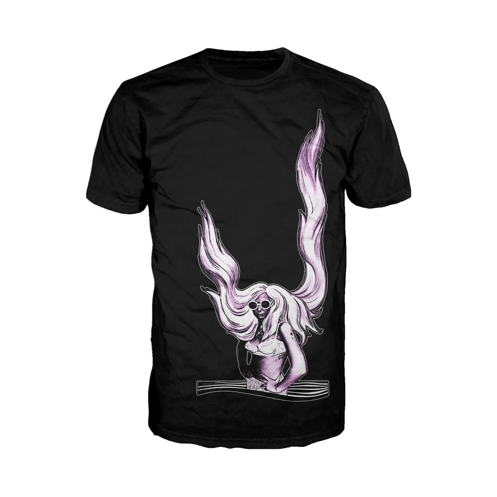 US Brand X Future Retro Rapunzel Official Men's T-shirt (Black)