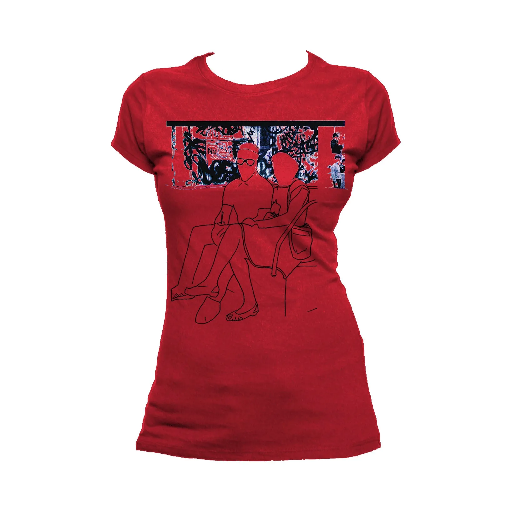 US Brand X Old's Kool Ghetto Love Official Women's T-Shirt (Red)