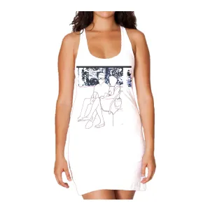 US Brand X Old's Kool Ghetto Love Official Women's Tank Dress (White)