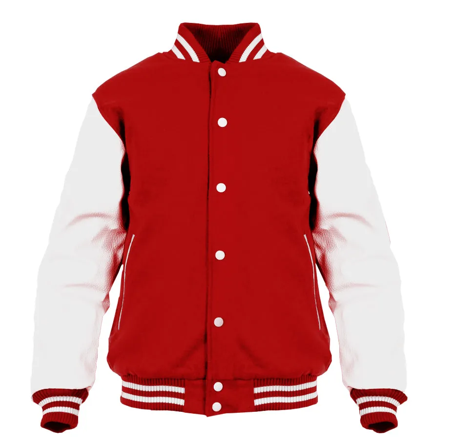US Brand X Old's Kool Leopard Mirror Official Men's Varsity jacket (Red)