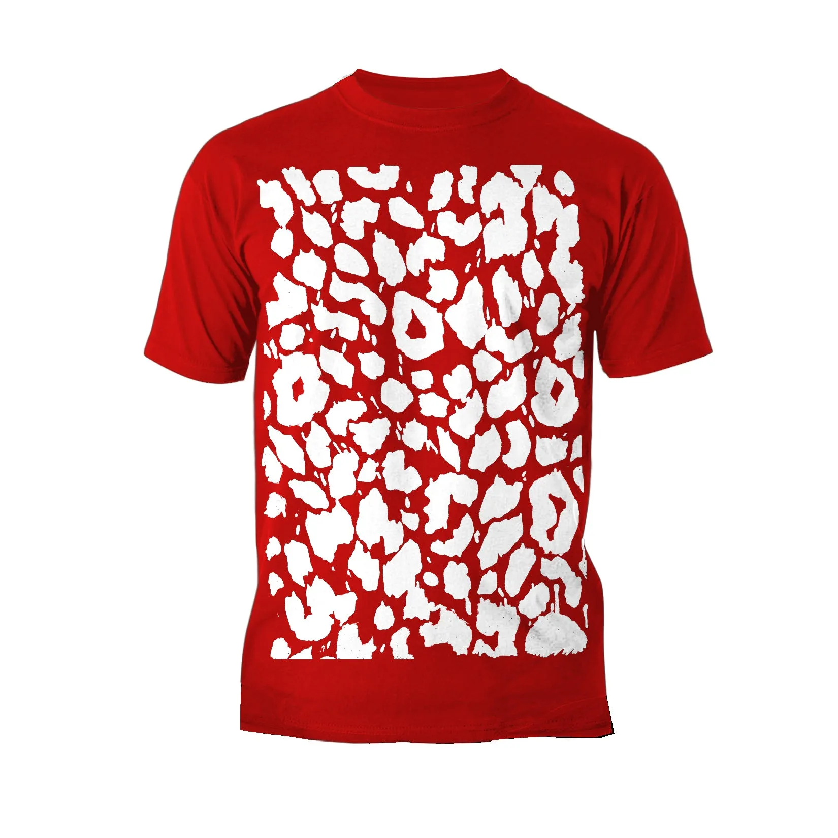 US Brand X Old's Kool Leopard Print Official Men's T-Shirt (Red)