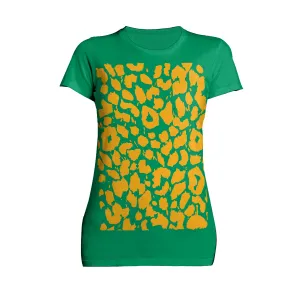 US Brand X Old's Kool Leopard Print Official Women's T-Shirt (Green)