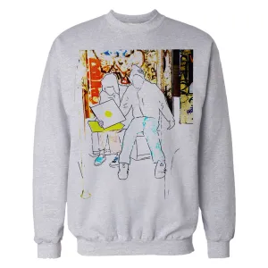 US Brand X Old's Kool Record Shopping Official Sweatshirt (Heather Grey)