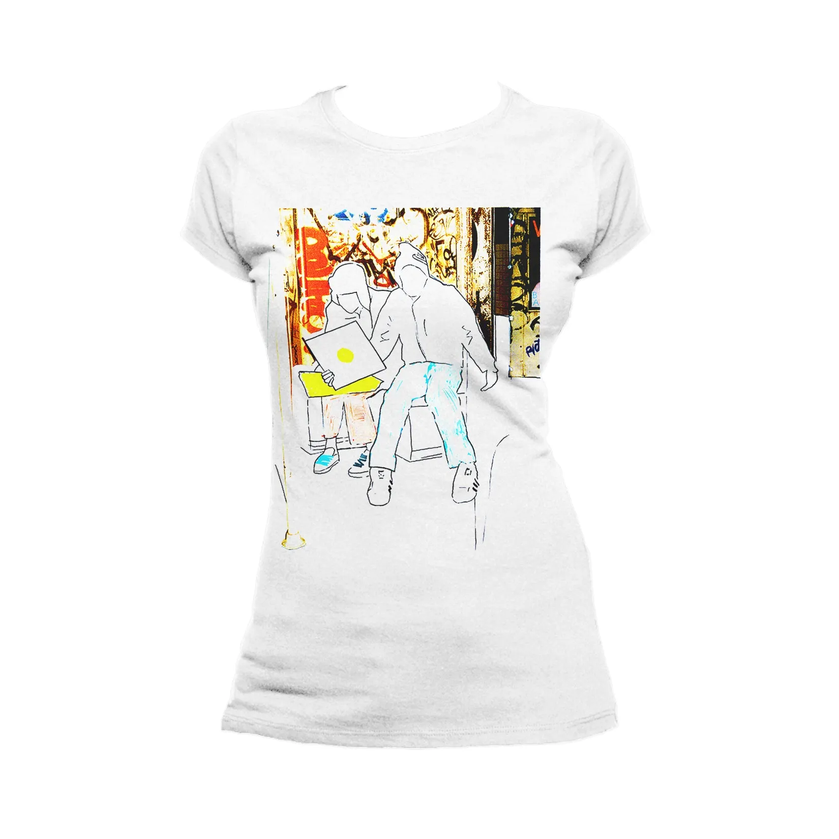 US Brand X Old's Kool Record Shopping Official Women's T-Shirt (White)