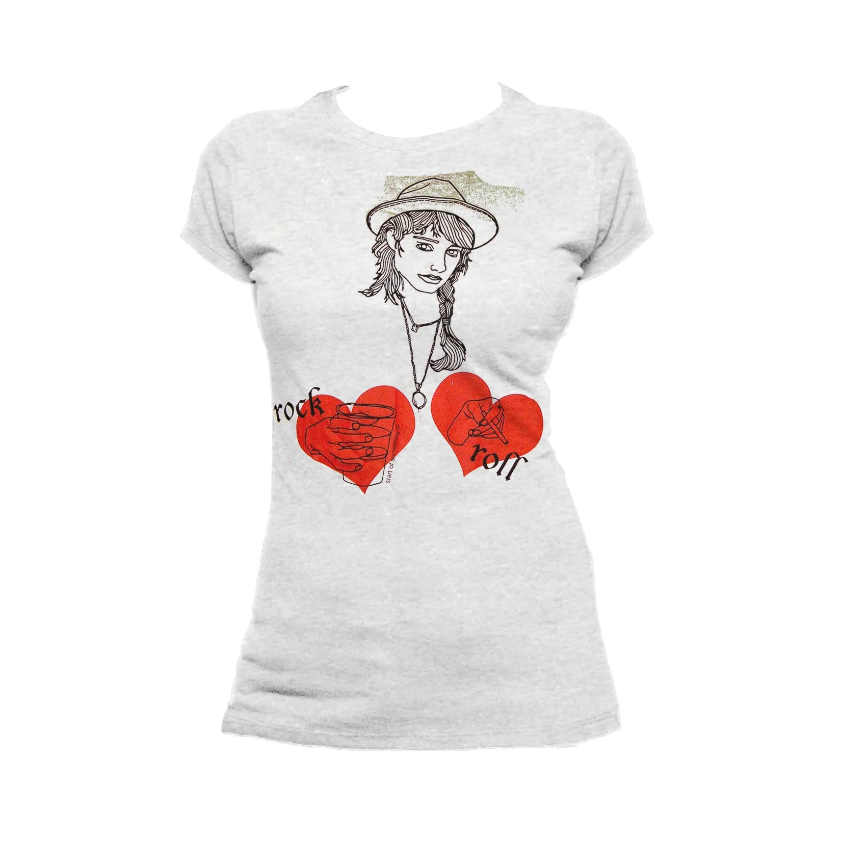 US Brand X Old's Kool Rock n Roll Official Women's T-Shirt (Heather Grey)