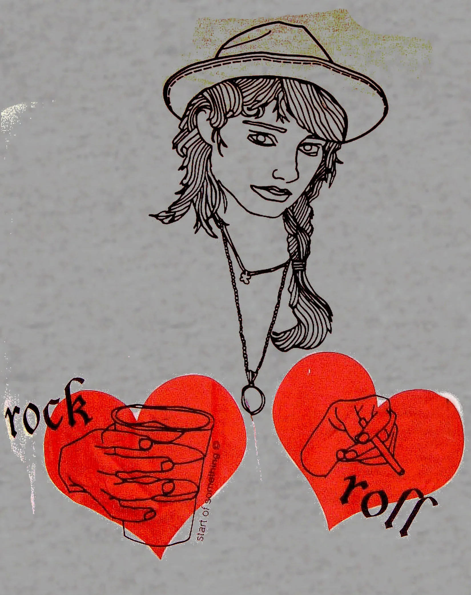 US Brand X Old's Kool Rock n Roll Official Women's T-Shirt (Heather Grey)