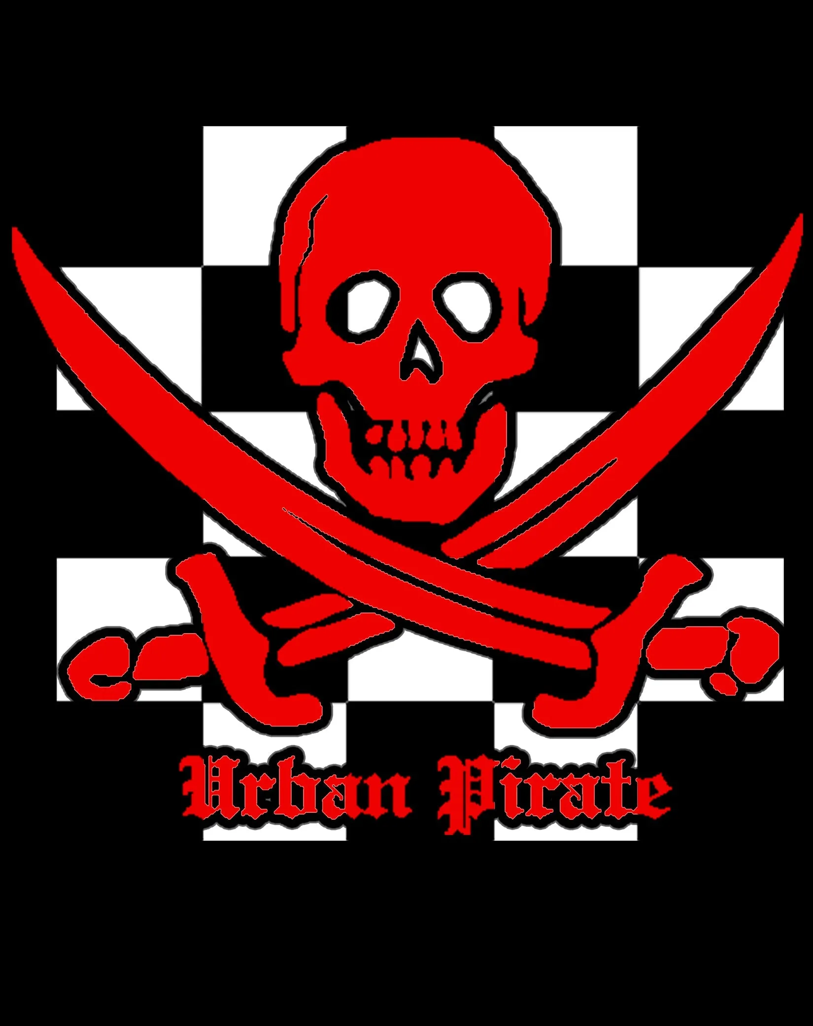 US Brand X Sci Funk Urban Pirate Official Women's T-Shirt (Black)