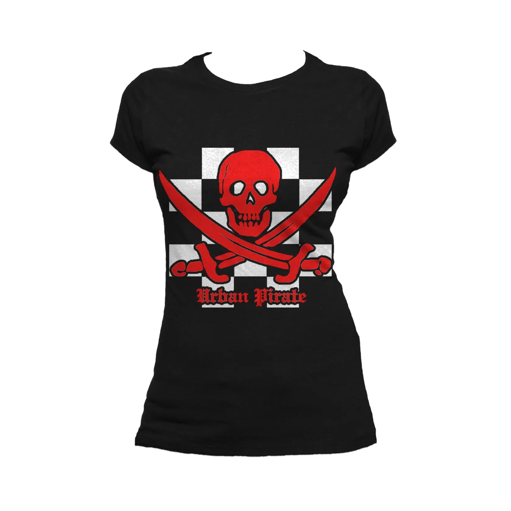 US Brand X Sci Funk Urban Pirate Official Women's T-Shirt (Black)