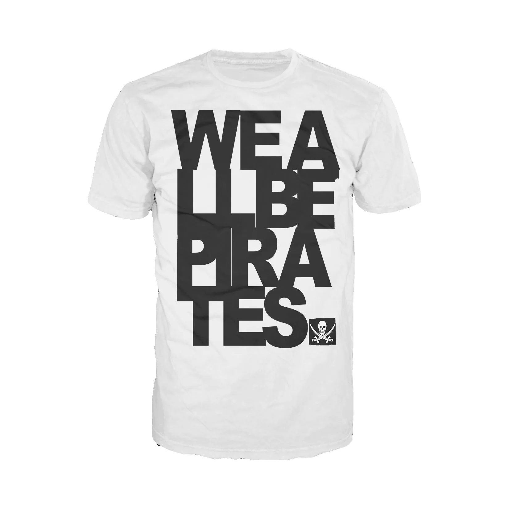 US Brand X Sci Funk We be Pirates Official Men's T-Shirt (White)