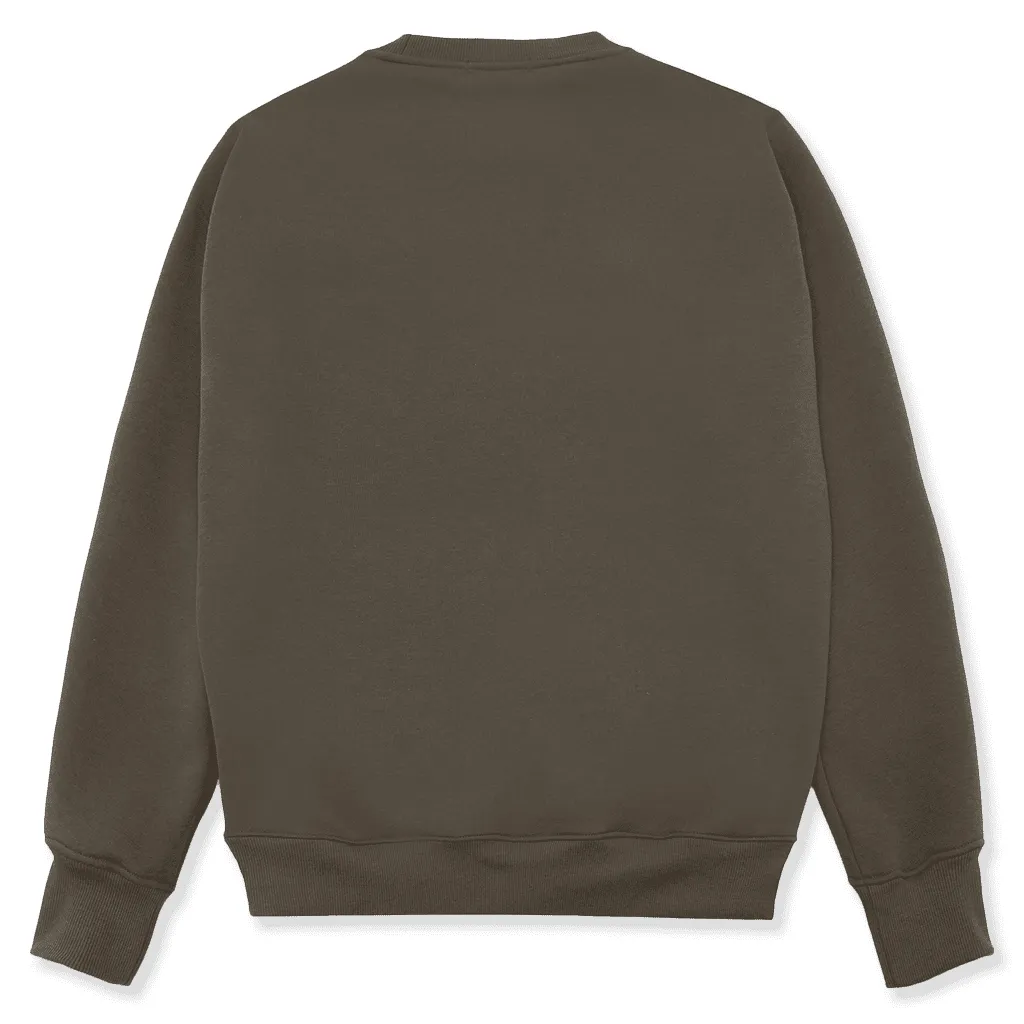 Varsity crewneck - Military olive