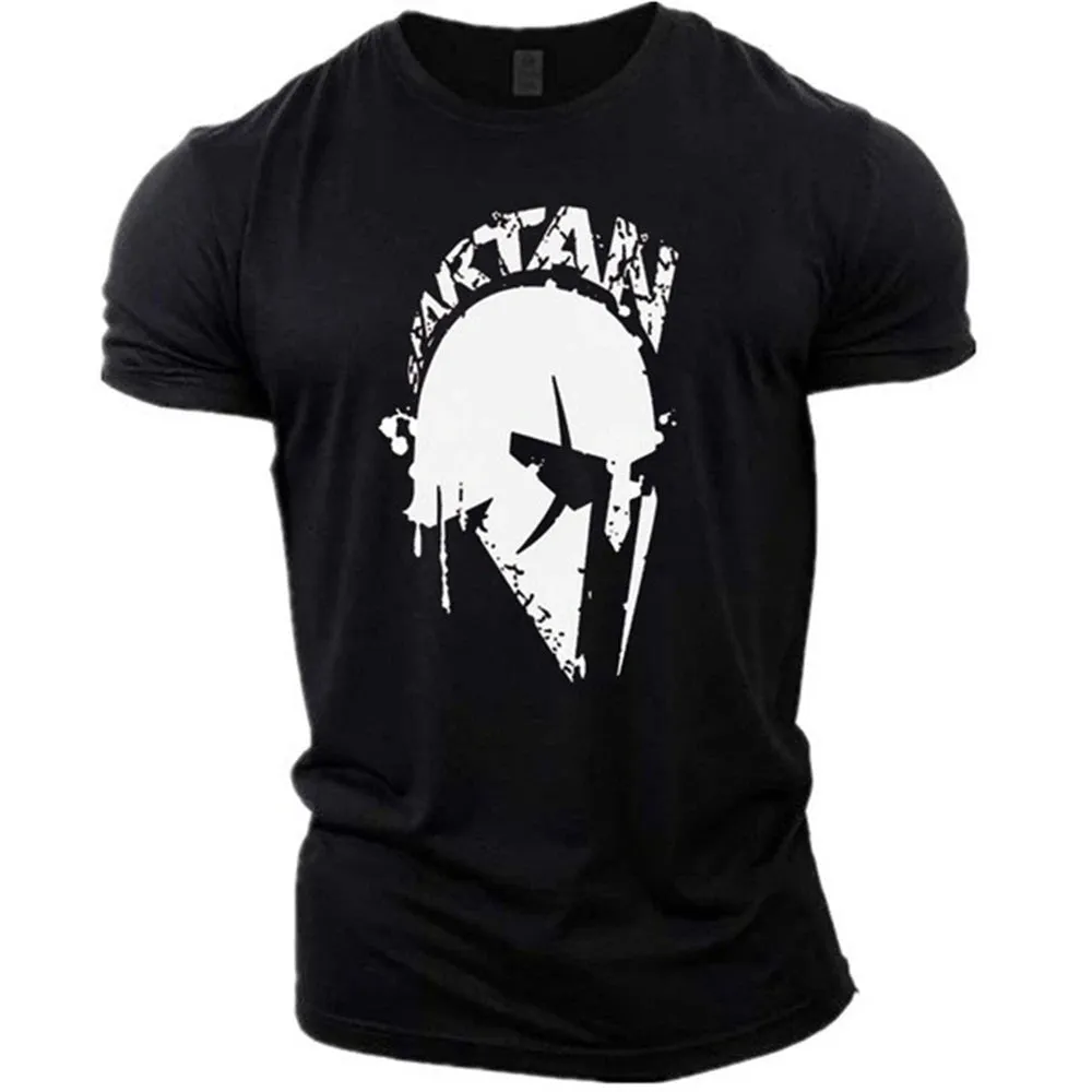 Vintage Spartan 3D Print T-Shirt Summer Oversized Streetwear Tee