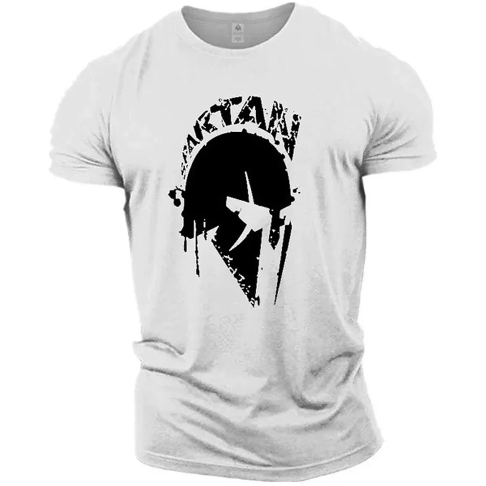 Vintage Spartan 3D Print T-Shirt Summer Oversized Streetwear Tee