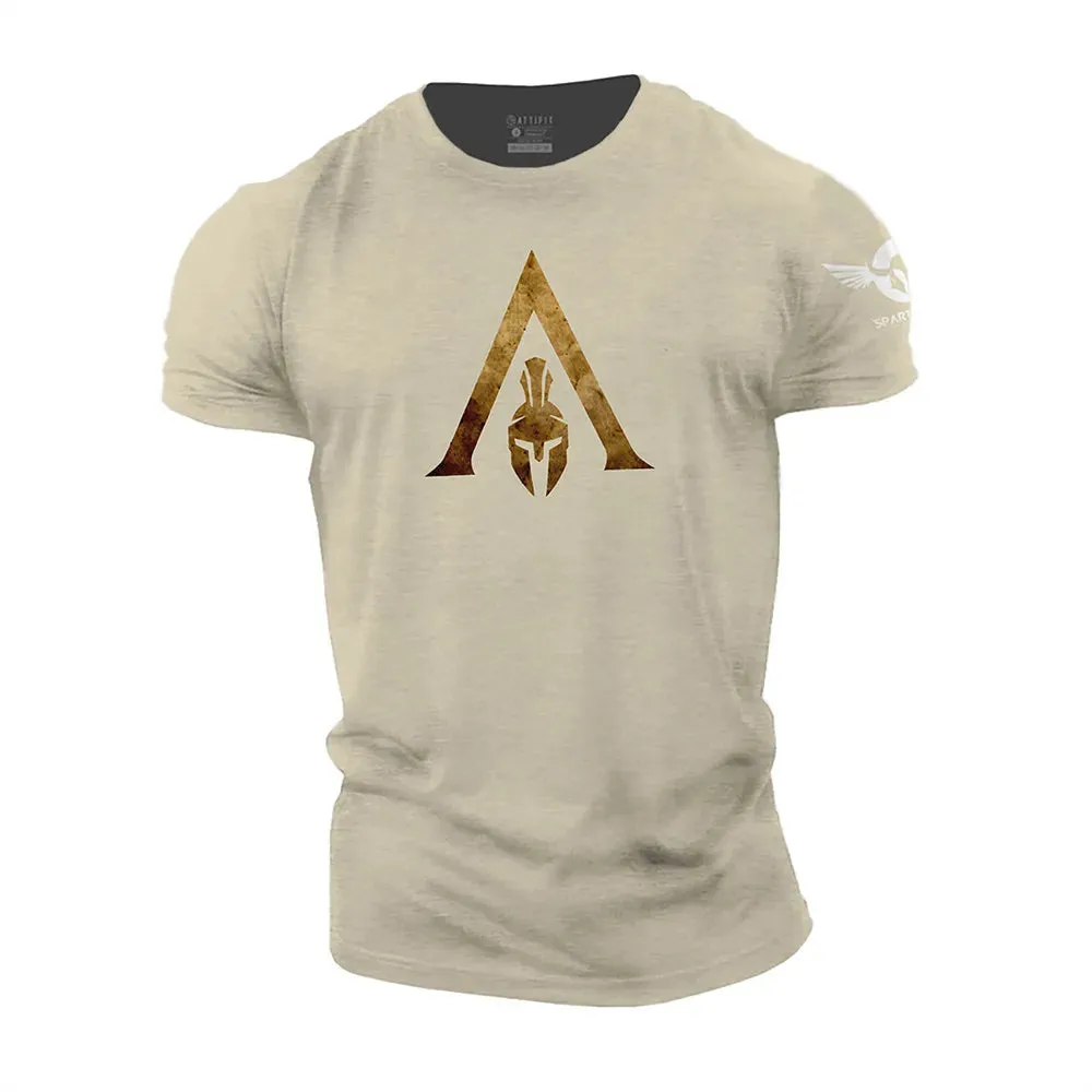 Vintage Spartan 3D Print T-Shirt Summer Oversized Streetwear Tee