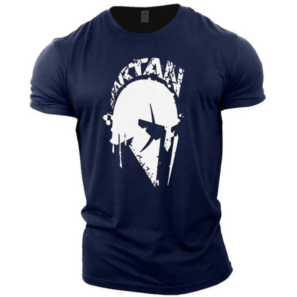 Vintage Spartan 3D Print T-Shirt Summer Oversized Streetwear Tee