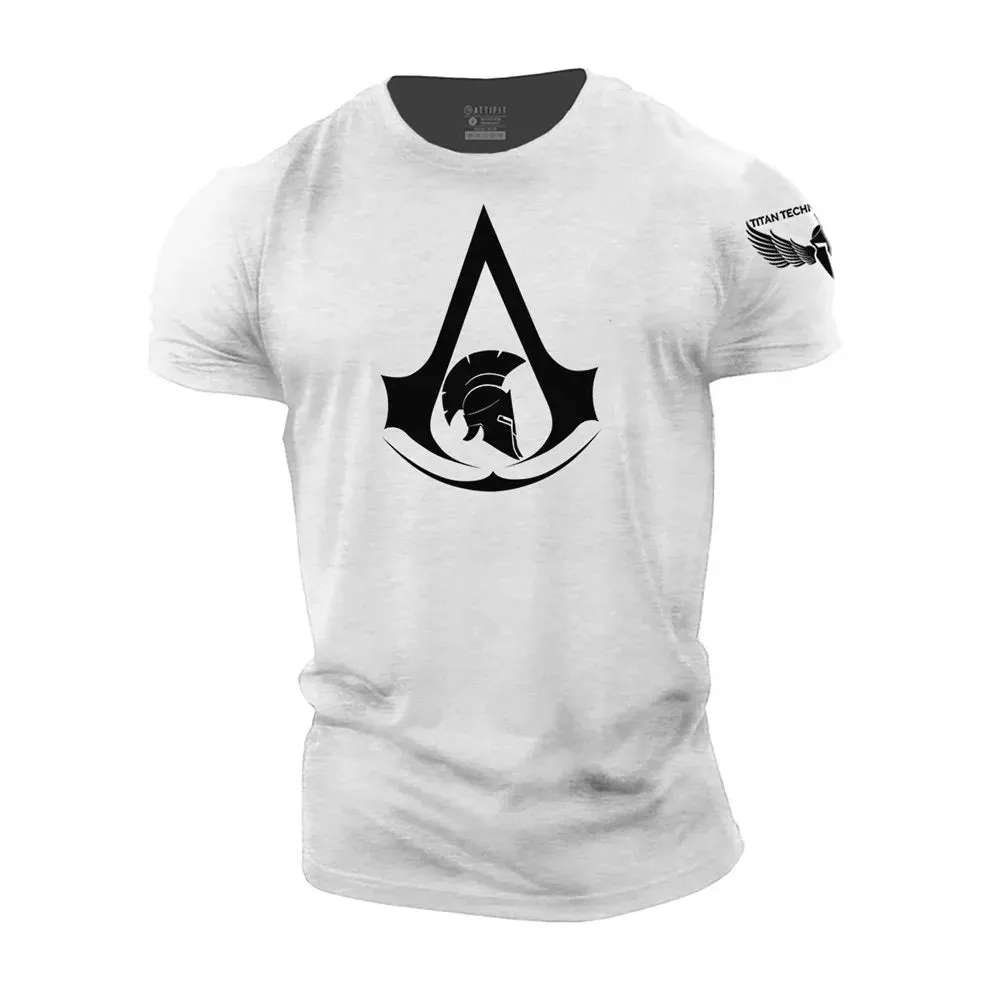Vintage Spartan 3D Print T-Shirt Summer Oversized Streetwear Tee