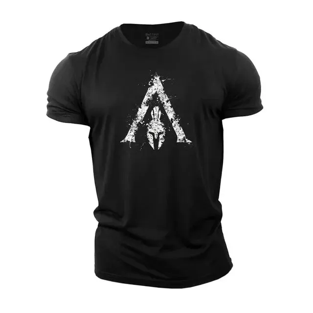 Vintage Spartan 3D Print T-Shirt Summer Oversized Streetwear Tee