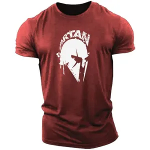 Vintage Spartan 3D Print T-Shirt Summer Oversized Streetwear Tee