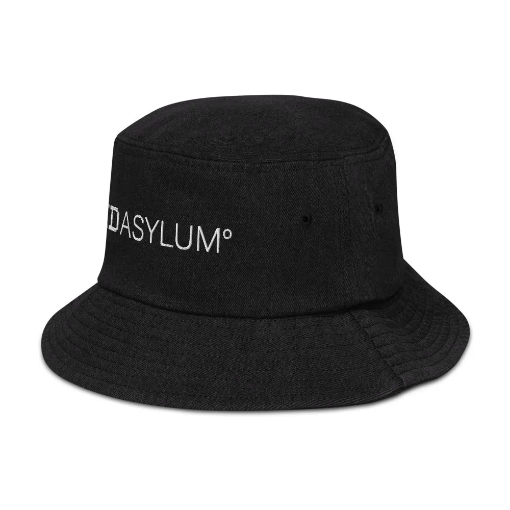 Void Asylum° Embroidered Denim bucket hat