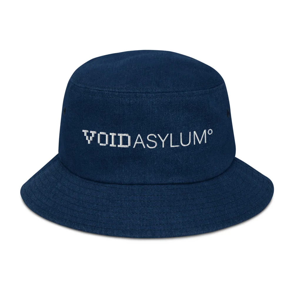 Void Asylum° Embroidered Denim bucket hat