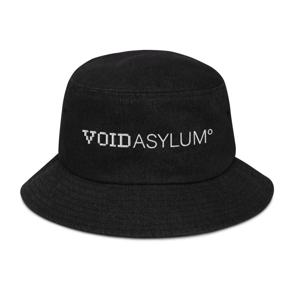 Void Asylum° Embroidered Denim bucket hat