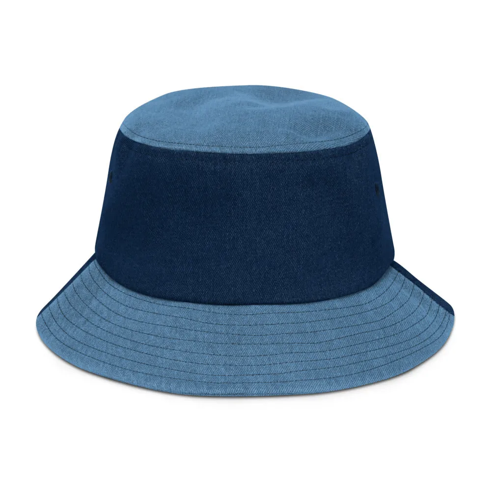 Void Asylum° Embroidered Denim bucket hat