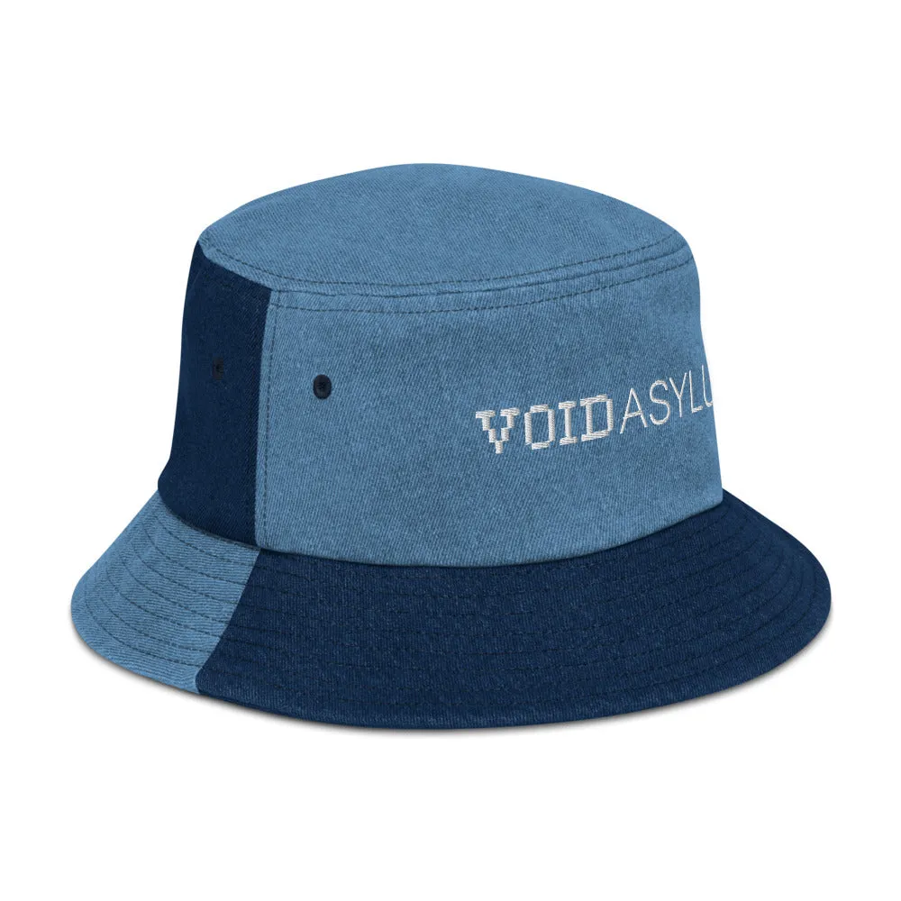 Void Asylum° Embroidered Denim bucket hat