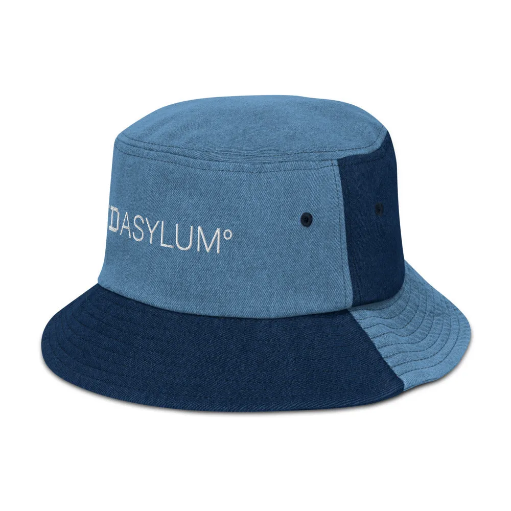 Void Asylum° Embroidered Denim bucket hat