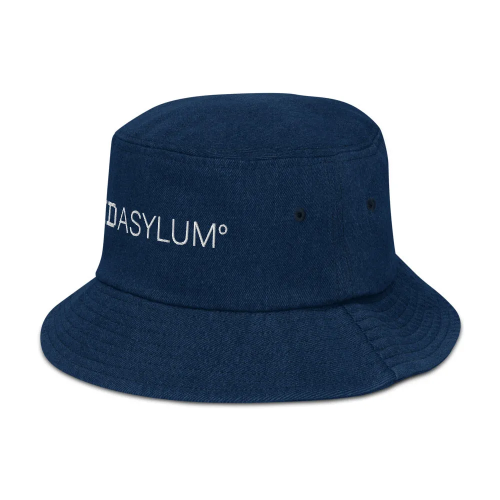 Void Asylum° Embroidered Denim bucket hat