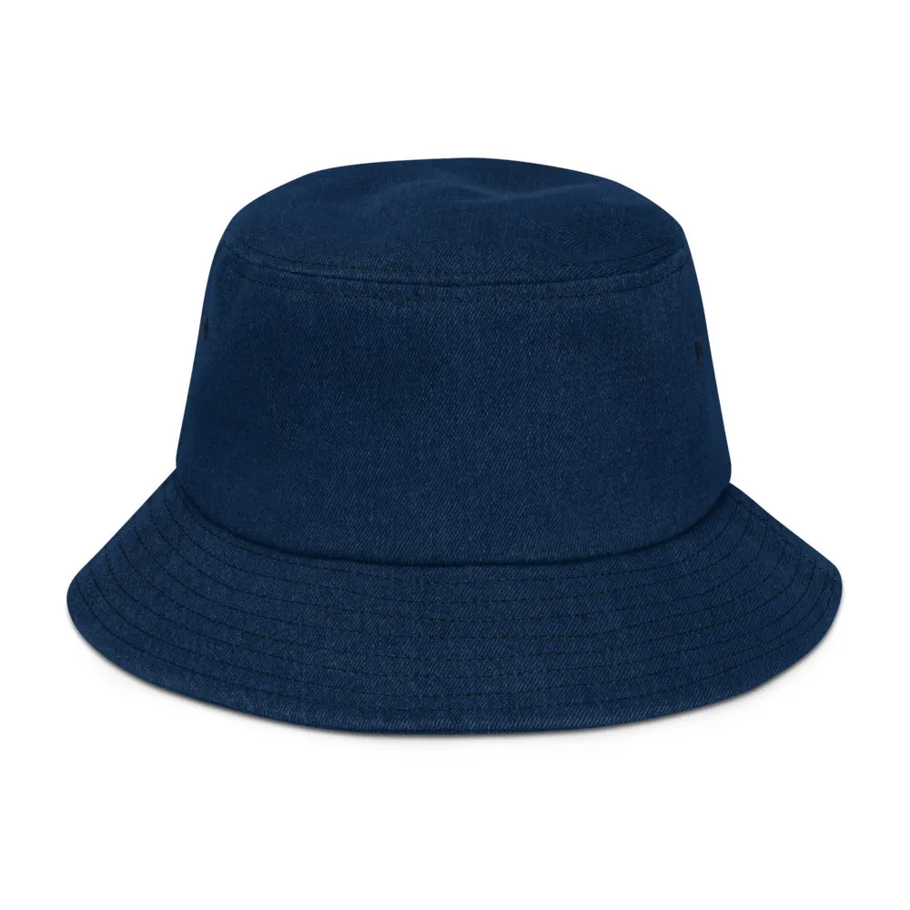 Void Asylum° Embroidered Denim bucket hat