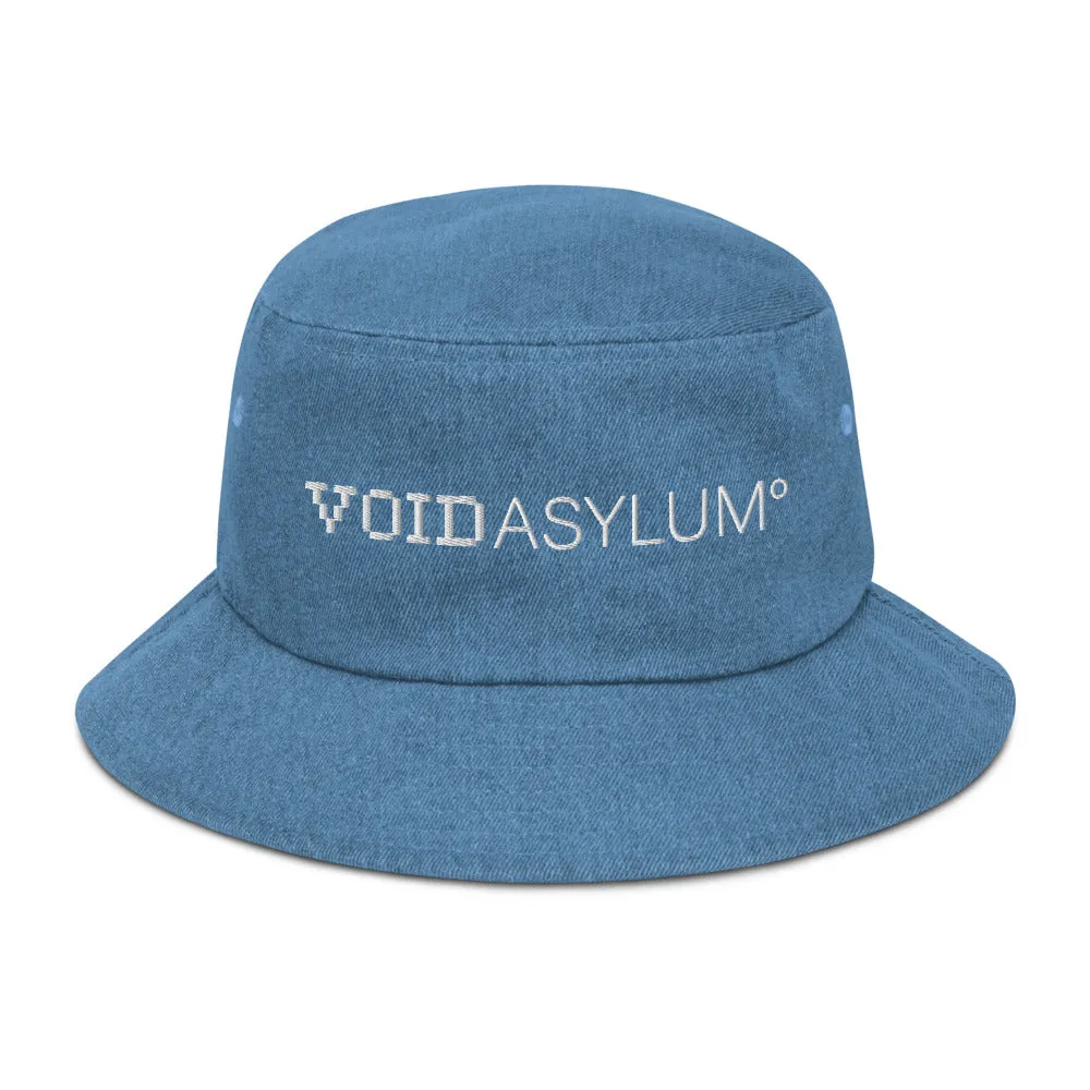 Void Asylum° Embroidered Denim bucket hat