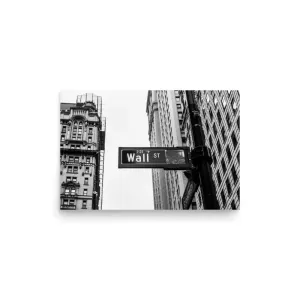 Wall Street – Black & White Urban Poster