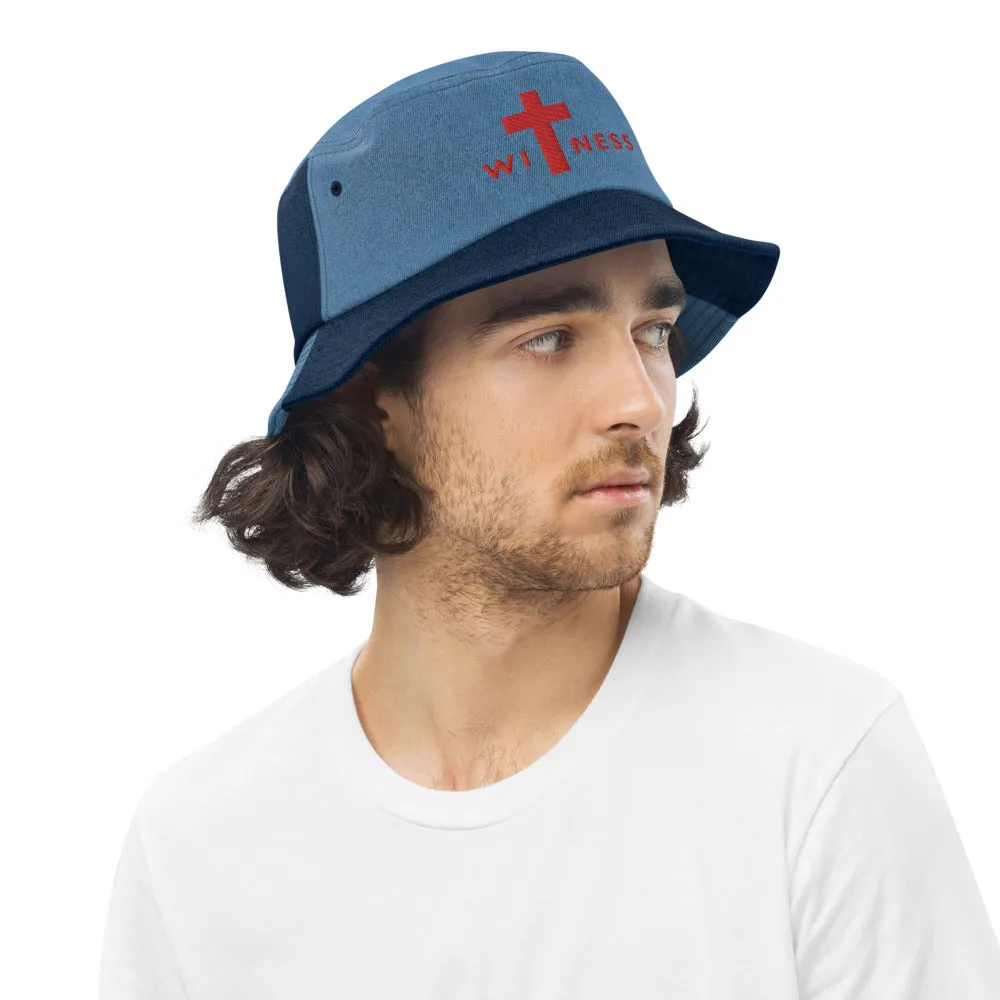 WITNESS H | Premium FAITH Design CLASSIC Denim Bucket Hat