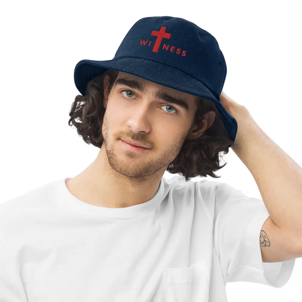 WITNESS H | Premium FAITH Design CLASSIC Denim Bucket Hat