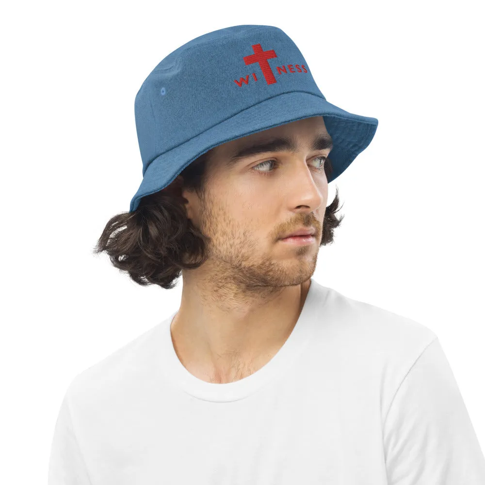 WITNESS H | Premium FAITH Design CLASSIC Denim Bucket Hat