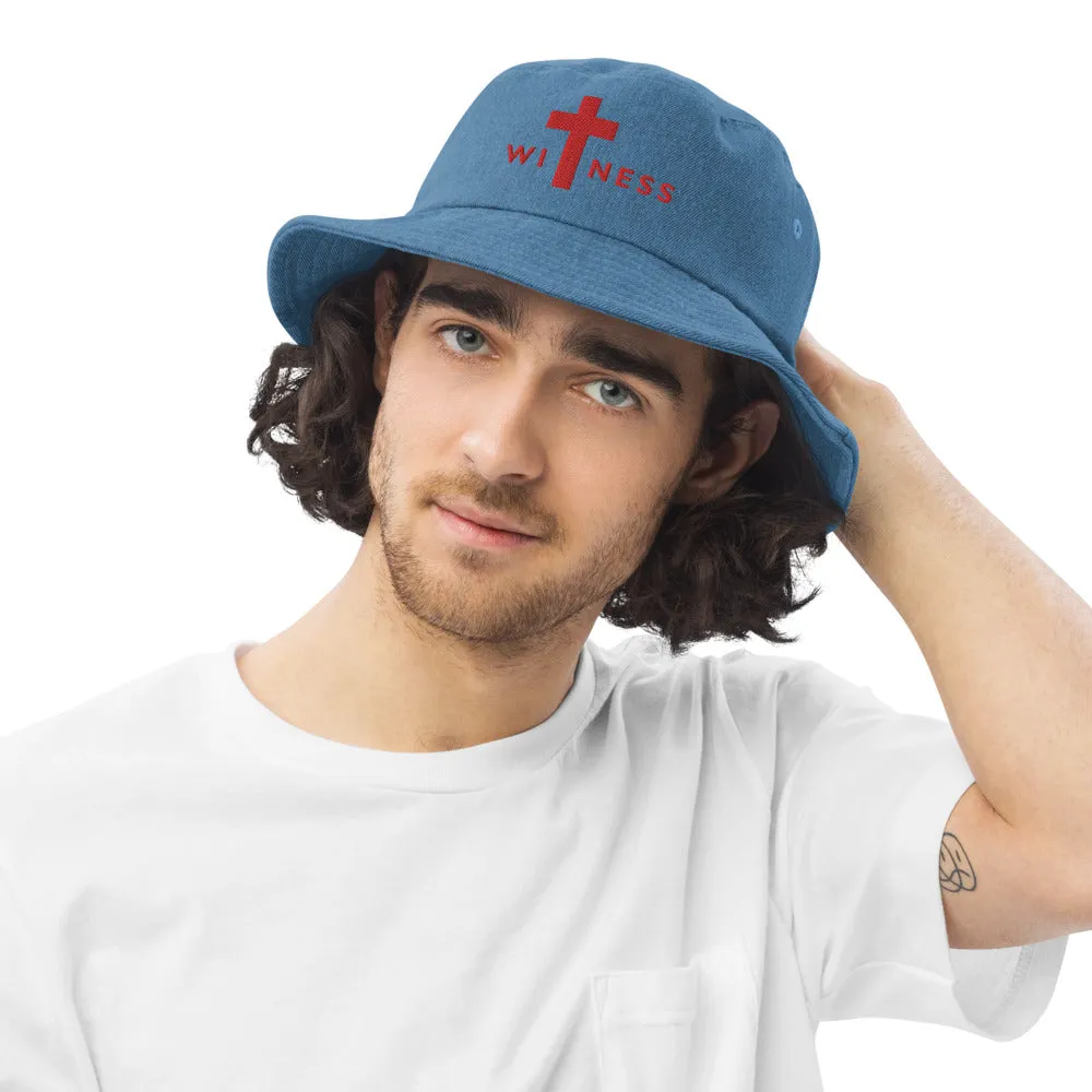 WITNESS H | Premium FAITH Design CLASSIC Denim Bucket Hat
