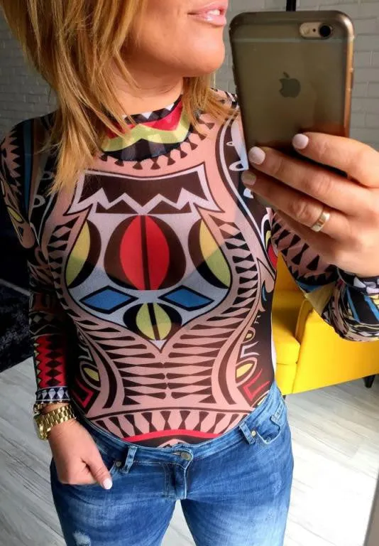 Women Elegant Bodycon Jumpsuit Summer Style Rompers Digital printing Vintage One Piece Sexy Club Bandage Jumpsuits