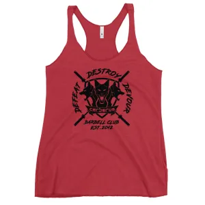 Women's Barbell Club Racerback (Black Logo)