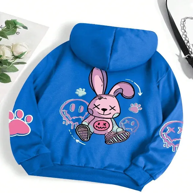 Women's fashion hoodie in the hip-hop style